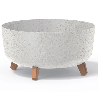 Produktbild von Topf auf Beinen mit Einsatz weiß GRACE ECO DGRL400LW-S449W
