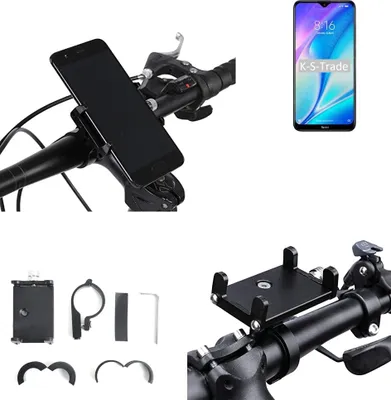 Produktbild von K-S-Trade Handyhalterung für das Fahrrad kompatibel mit Xiaomi Redmi 8A Dual Halter Lenkstange Fahrradhalterung Motorrad Bike Mount Befestigung