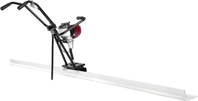 Immagine prodotto di SucceBuy Spandiconcime elettrico in alluminio, 1,2 m, strumento per lisciare e rifinire i massetti in calcestruzzo, motore a vibrazione a 4 tempi, impugnature regolabili, potenza efficiente, 6500 giri/min