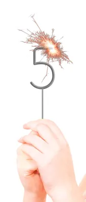 Produktbild von Wunderkerze 5 Stück, 16 cm lang, ca. 35 Sek. Brenndauer, Kategorie F1