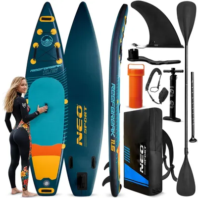 Zdjęcie produktu dla Deska SUP do pływania pompowana STAND UP PADDLE 350cm AKCESORIA ZESTAW