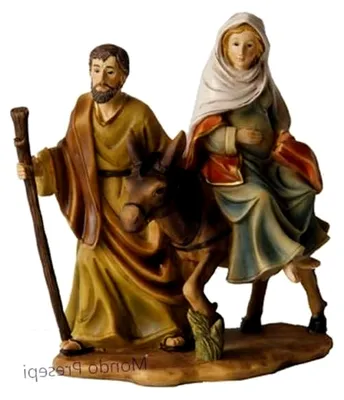 Produktbild von Zisaline Krippenfigur, Drei Könige, Glänzend, Bunt, Höhe 14 cm, handbemalt