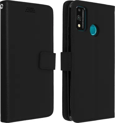 Immagine prodotto di Custodia Avizar, con scomparti per carte di credito e funzione stand, per Honor 9X Lite, colore nero