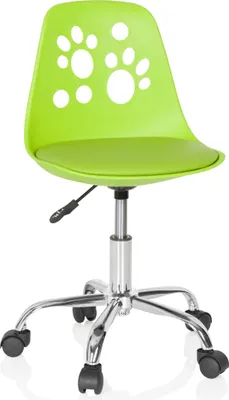 Produktbild von hjh OFFICE Kinderdrehstuhl FANCY I Schreibtischstuhl für Kinder höhenverstellbar ohne Armlehnen Kunstleder