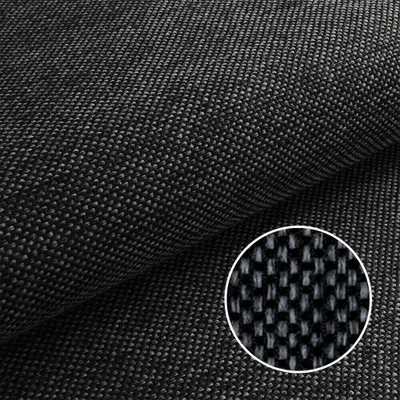 Produktbild von Möbelstoff Polsterstoff | CAPRI  | Meterware Strukturstoff Webstoff - Grau Schwarz