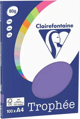 Produktbild von Clairefontaine Kopierpapier 4116C Trophee A4 80g/qm 100 Blatt violett