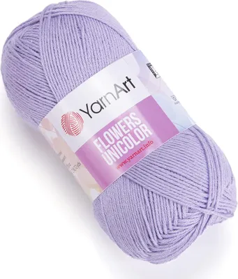 Obrázek produktu pro YarnArt Flowers Unicolor příze 50 g / 115 m - barva 747 levandulová - pletací a háčkovací příze