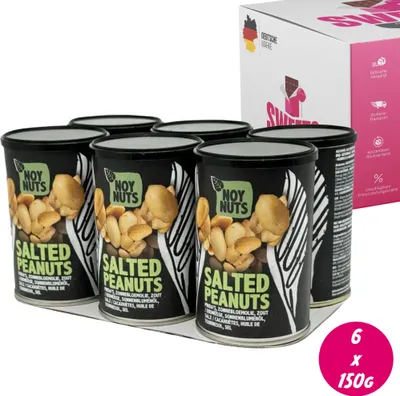 Produktbild von NoyNuts NoyNuts Salted Peanuts 6 x 150g