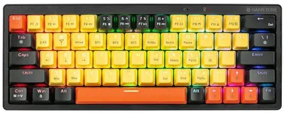 Zdjęcie produktu dla Tracer EVO2, Przewodowy i Bezprzewodowy, USB + RF Wireless + Bluetooth, Mechaniczna, QWERTY, RGB LED, Czarny, Pomarańczowy, Żółty
