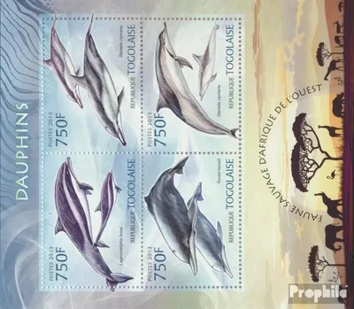 Produktbild von Briefmarken Togo 2013 Mi 4881-4884 Kleinbogen (kompl. Ausgabe) postfrisch Delfine (Lagenodelphis hosei)