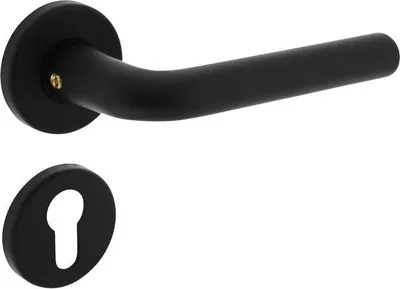 Produktbild von Türdrücker Derby auf Rosette ø52x7 mm mit PZ-Roset
