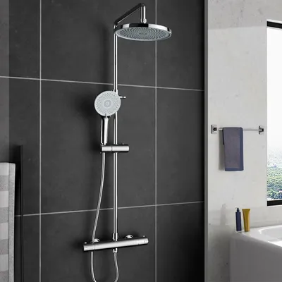 Obrázok produktu pre Termostatický sprchový systém - sprchová hubica - miešacia batéria - dažďová sprcha - súprava do sprchy