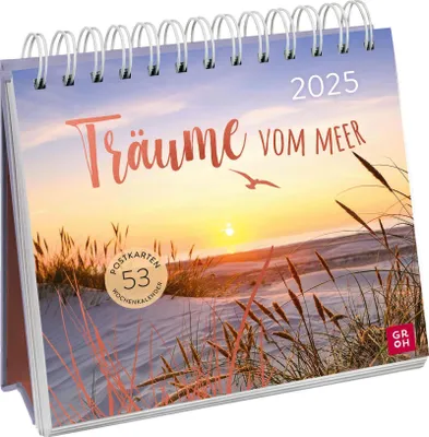 Produktbild von Postkartenkalender 2025: Träume vom Meer