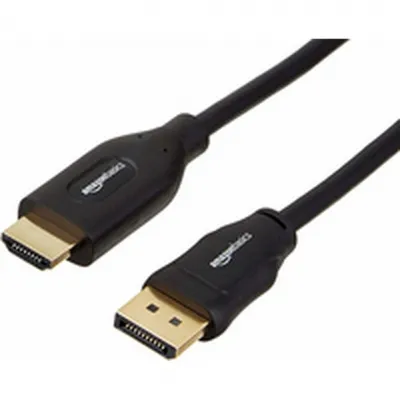 Zdjęcie produktu dla AmazonBasics HL-007264, 3,04 m, HDMI Typu A (Standard), DisplayPort, Męska, Męska, Prosty