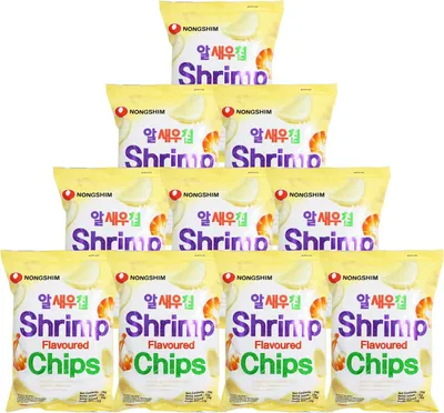 Produktbild von Nong Shim Shrimps Chips Geschmack 10x75g