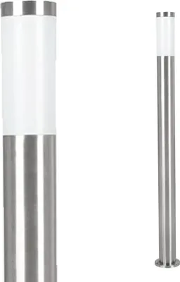 Zdjęcie produktu dla EGLO 81752, Stal nierdzewna, Biały, Sypialnia, Kuchnia, Salon, Plastik, Stal nierdzewna, IP44, I, E27