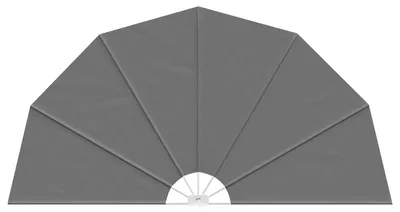 Produktbild von vidaXL Balkon Sichtschutz Ø 320 cm Polyester Hellgrau