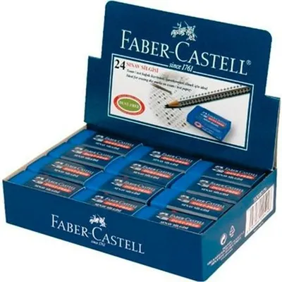 Zdjęcie produktu dla Gumka Faber-Castell Dust Free Blue (24 sztuki)