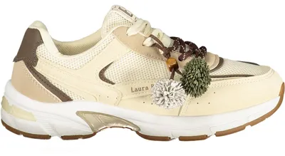 Produktbild von Damen Sportschuh Beige mit Wechselfußbett und Braunen Details