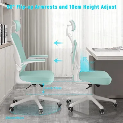 Image de Chaise de bureau ergonomique avec repose-tête - Chaises de bureau pour adultes - Chaise de bureau - Fauteuil gaming