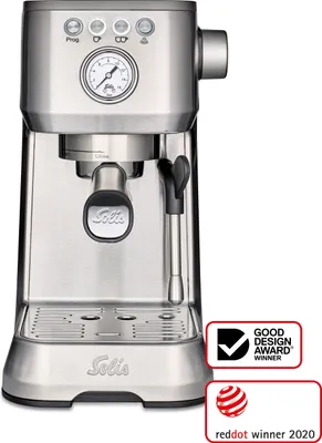 Produktbild von Solis Siebträger Kaffeemaschine 54 mm Siebhalter Milchaufschäumer Bohnen, Pads