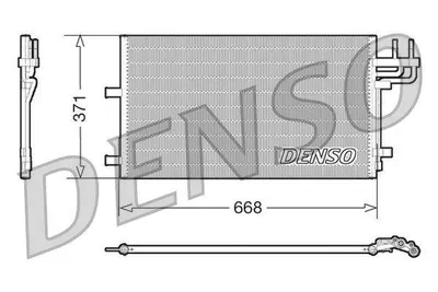 Produktbild von DENSO DCN10007 Kondensator Klimaanlage Klimakondensator für FORD Focus II Schrägheck (DA, HCP, DP)