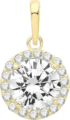 Image de Pendentif Femme Or 375/1000 avec Oxyde de Zirconium - 13mm*8mm; TRS34397