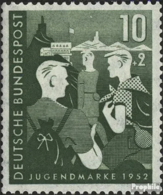 Produktbild von Briefmarken BRD (BR.Deutschland) 1952 Mi 153 postfrisch Zweiter Bundesjugendplan