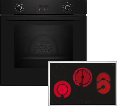 Neff BX48PB0 Set Pyrolyse Backofen B2CCG6AK3 + Glaskeramikkochfeld T18SDH9L0