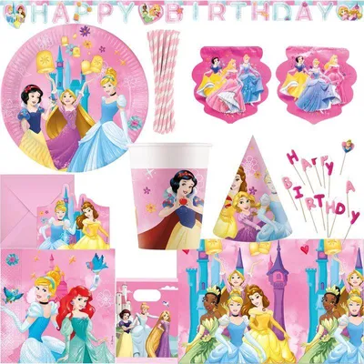 Produktbild von Princess Deko XXL Partyset Kindergeburtstag Prinzessin