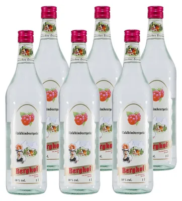 Produktbild von Berghof Waldhimbeergeist (6 x 1,0L)