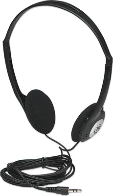 Produktbild von Manhattan Stereokopfhörer - Sehr leicht - verstellbarer Kopfbügel - gepolsterte Ohrmuscheln - Kopfhörer - Kopfband - Musik - Schwarz - 2,2 m - CE FCC WEEE