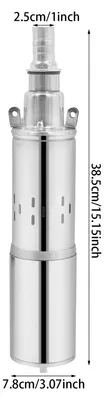 Obrázek produktu pro Solární ponorné čerpadlo pro hluboké studně – vodní čerpadlo – 200 W – 24 V – 20 litrů/minutu – výtlak 30 metrů – nerezová ocel