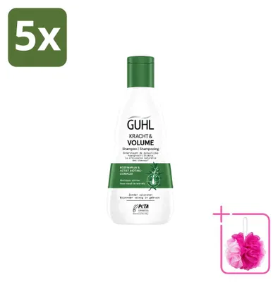 Productafbeelding van 5 x Guhl Shampoo voor Kracht en Volume - 250 ml - Voordeelpakket - 5 stuks