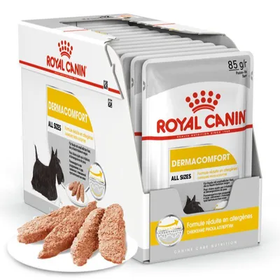Zdjęcie produktu dla Royal Canin CCN Dermacomfort 12x85g Karma Mokra Pasztet Dla Psów Dorosłych O Wrażliwej Skórze Skłonnej Do Podrażnień
