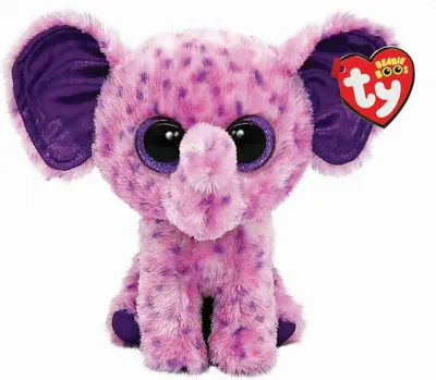 Image de ty 36386 Peluche Beanie Boos - Eve l'éléphant, 15 cm