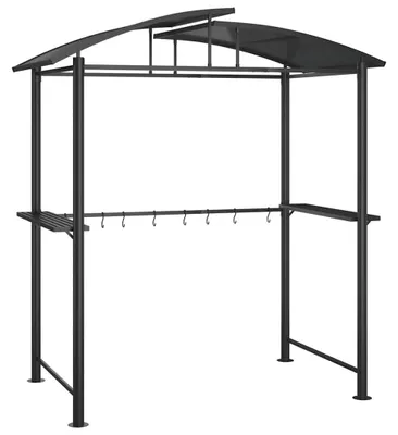 Produktbild von vidaXL Grillpavillon mit Seitenregalen Anthrazit 210x114x230 cm Stahl