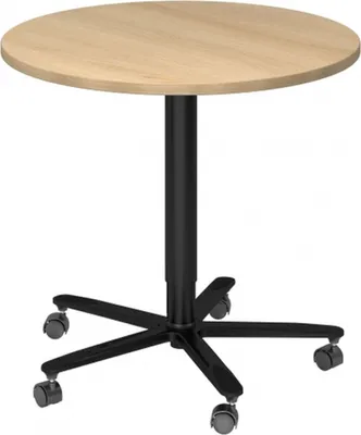 Produktbild von BISTRO 80R D - System Konferenztisch Schwarz Eiche Ø 80