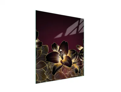 Produktbild von Glasschneidebrett 45x52 Orchidee