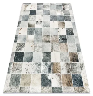 Image de Tapis PATCHWORK 21716 beige - Peau de vache beige 160x230 cm