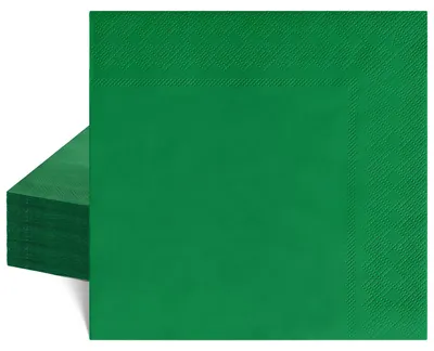 Productafbeelding van Servetten - 3-laags - Tafeldecoratie - Groen - 33x33 cm - 40 stuks