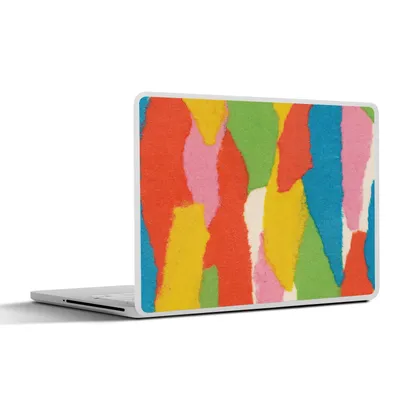 Produktbild von MuchoWow® Laptop Aufkleber Sticker Cover Abstrakt - Formen - Collage - Retro 36.5x27.5 cm - Laptop-Sticker