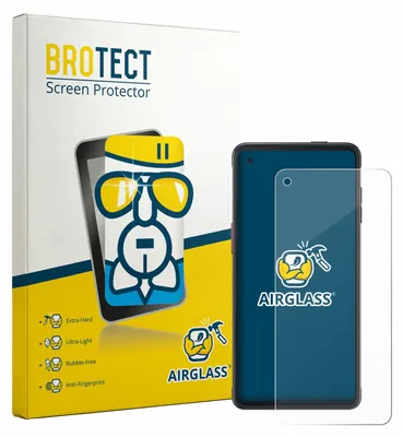 Produktbild von BROTECT Schutzglas für Samsung Galaxy XCover Pro (case-friendly) Schutzfolie Panzer Folie Glas Display Schutz klar