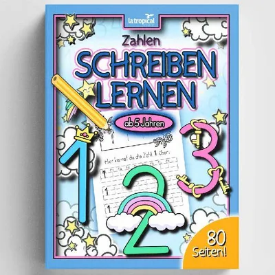 Produktbild von Zahlen schreiben lernen ab 5 Jahren