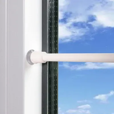 Klemmstangen für Vorhänge - Teleskop Vorhangstange ohne Bohren (50-80 cm)
