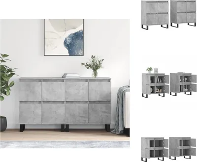Obrázek produktu pro vidaXL Příborníky 2 ks. Betonově šedý materiál na bázi dřeva - Příborníky