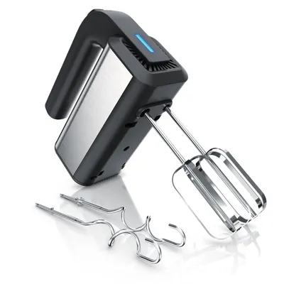 Produktbild von Arendo Elektrischer Handmixer aus Edelstahl inkl. 2 Quirle und 2 Knethaken