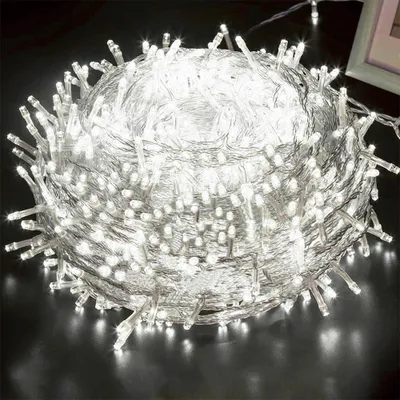 Produktbild von 30M 300LEDs, 8 světelných režimů, IP44 vodotěsné LED vánoční pohádkové světlo, venkovní zahradní světelný pás, vnitřní dekorační světlo, párty osvětlení, bílá barva
