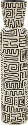 Zdjęcie produktu dla Wazon o Ferretti „Nairobi” Ø15,5 x 65 cm, biało-czarny