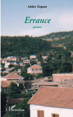 Produktbild von Errance: Poèmes